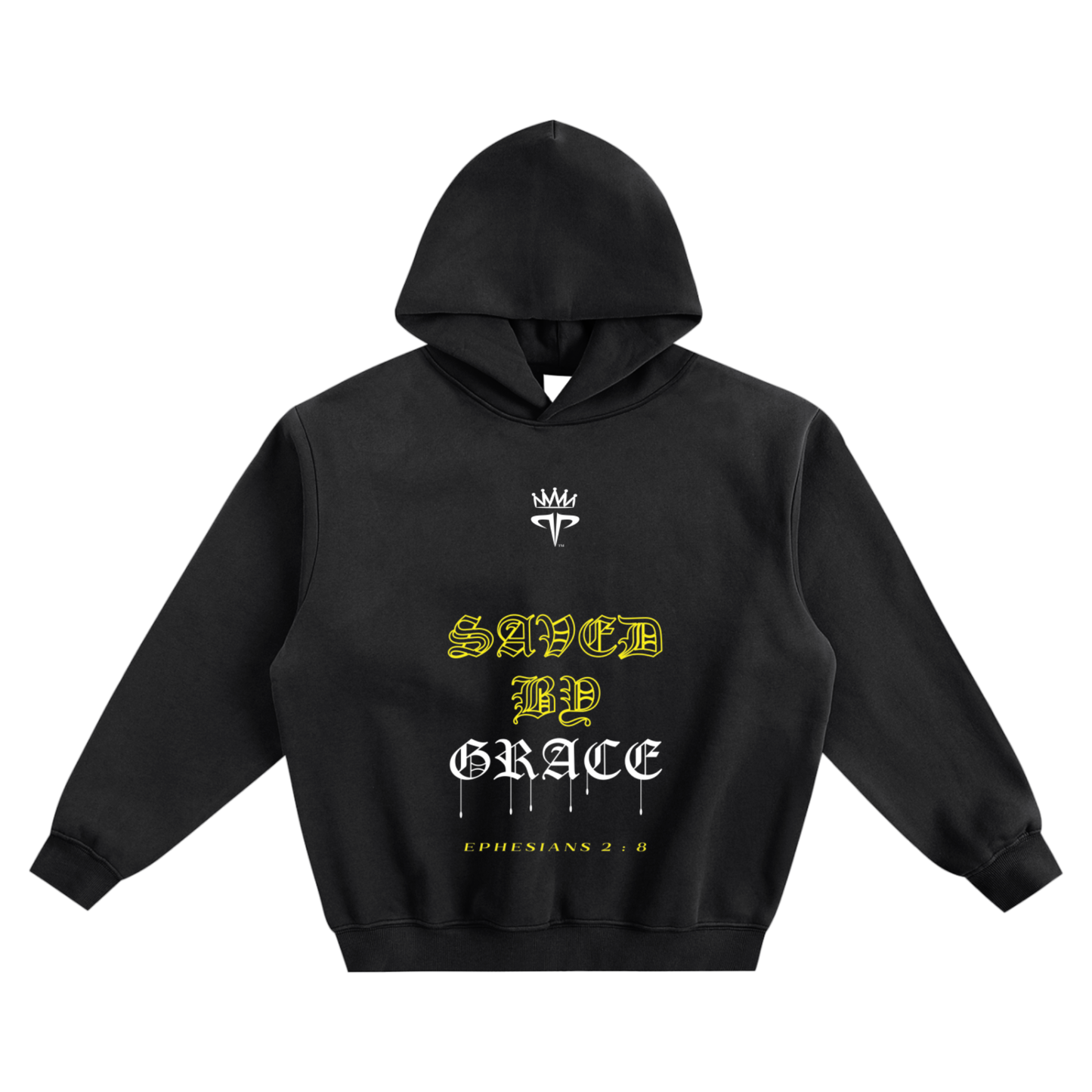 Saved by Grace Fleeced Boxy Hoodie