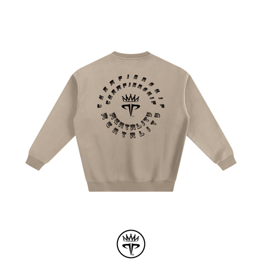 Palakse' Fleeced Sweatshirt - Apricot